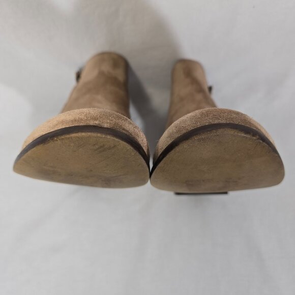 PAUL GREEN Old Money Elevated Basic TAN Suede Leather Chelsea Booties Size 10.5. - Picture 11 of 17